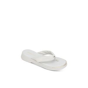 KENNETH COLE Womens White 1/2" Platform Athens Wedge Slip On Flip Flop Sandal 5